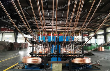 Copper Brass Bronze Rod Continuous Casting Machine Process , Upward Casting Machine